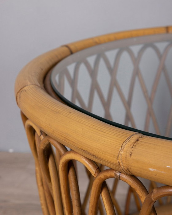 Vintage 1970s Italian Design Bamboo Coffee Table – Side tables (photo 6 of 9)