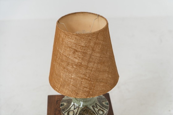 Image 1 of Ceramic table lamp by Søholm for Bornholmsk (Denmark, 1960s).
