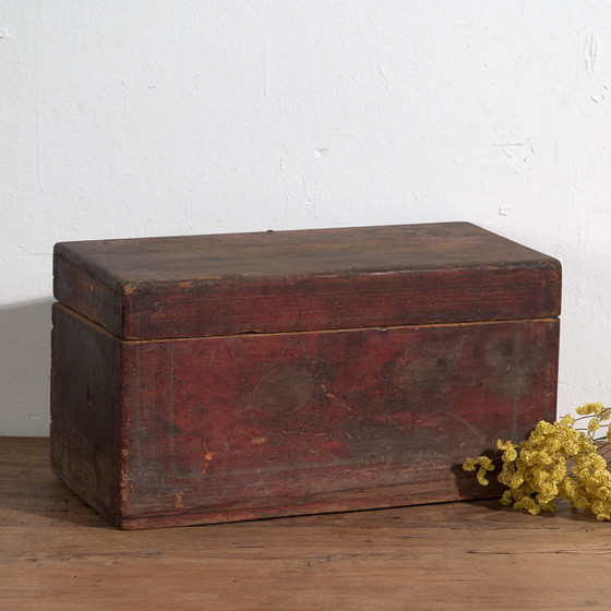 Antique garnet red box (c.1900) #10 – Decorative Objects (photo 8 of 40)
