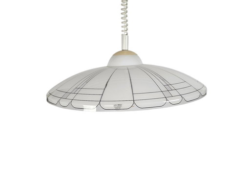 Mueblo - diseño de Harvey Guzzini - lámpara colgante - plástico - Yugoslavia - años 70