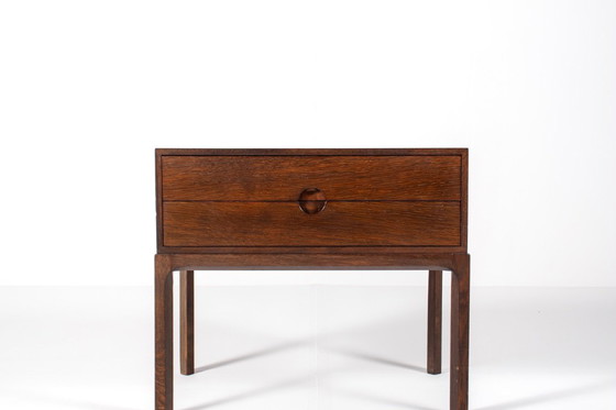 Image 1 of Kai Kristiansen für Aksel Kjersgaard – dänischer moderner Konsolentisch und Spiegel