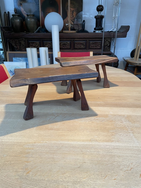 Image 1 of 2x Brutalistische plantentafeltjes