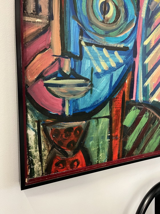 Image 1 of Painting "The Humanoids" by Patrick Boudon, circa 1980