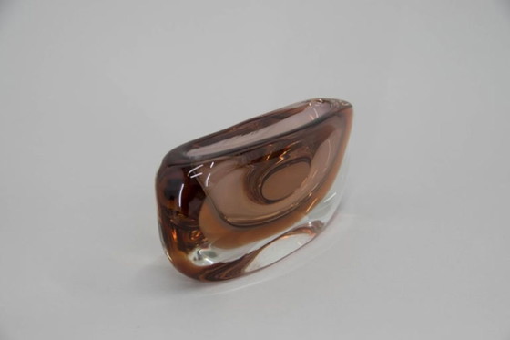 Tsjechische kunstglazen Sommerso-vaas uit de jaren 80 van Jaroslav Svoboda – Vazen, Glass (photo 4 of 7)