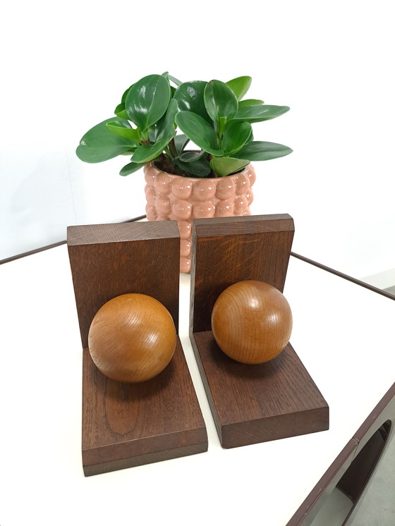 Image 1 of Ancien serre-livres en bois