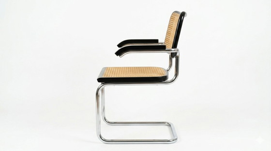 Image 1 of Fauteuil Cesca B64 noir Bauhaus Marcel Breuer, Italie