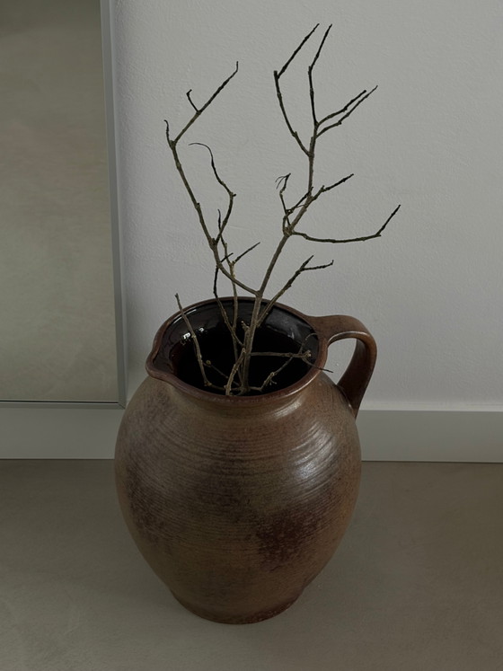 Jarrón de cerámica XXL West Germany con asa – Jarrones, Ceramic, Vintage (photo 4 of 6)