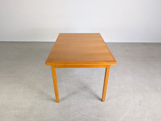 Image 1 of Tavolo da pranzo originale di metà secolo Lübke, tavolo vintage allungabile in rovere