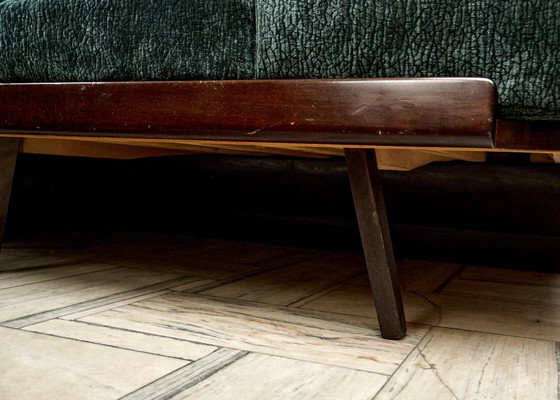 Image 1 of Art Déco hoekslaapbank van Jindřich Halabala voor UP Závody, jaren 50, Tsjechoslowakije