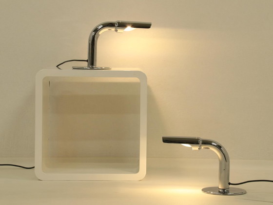 Image 1 of Set di 2 lampade da tavolo modello Gulp di Ingo Maurer, Germania, anni '60