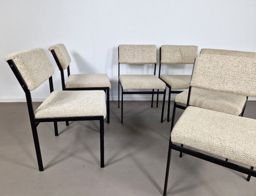 Cees Braakman voor Pastoe | SM07 Stoelen | Set van 6