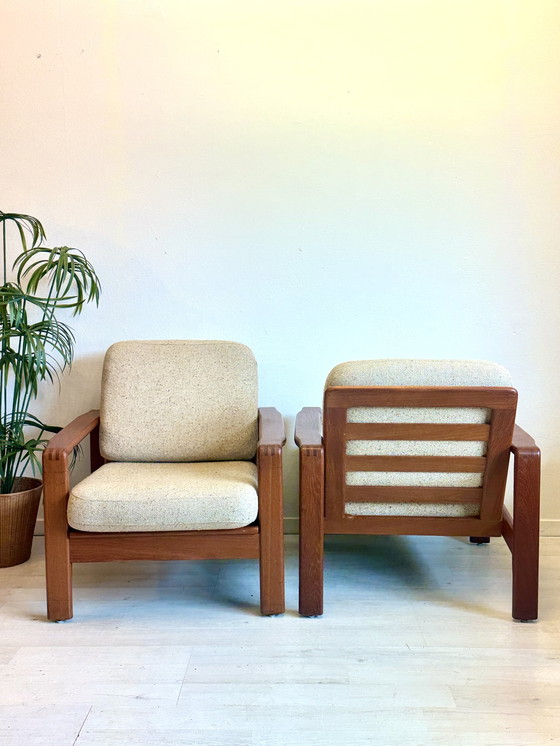 Image 1 of Vintage Danish easy chairs teak 1960s