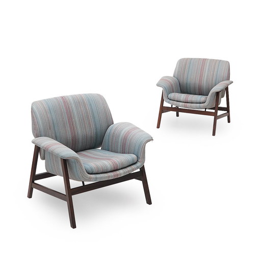 Paire de fauteuils "849" par Gianfranco Frattini pour Cassina, années 1950