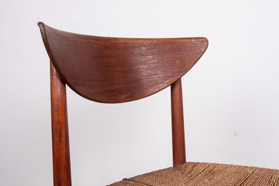 Image 1 of 6 sedie danesi in teak e alghe, modello 316 di Peter Hvidt e Orla Molgaard-Nielsen per Soborg Mobelfabrik.