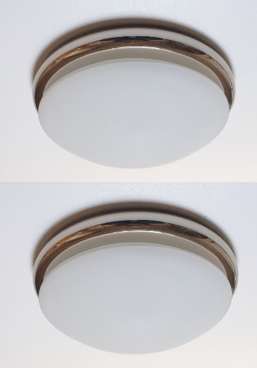 Rolf Krüger per Heinz Neuhaus Leuchten 2 lampade da soffitto