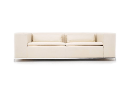 De Sede DS 7 Desede Sofa Couch Zweisitzer Leder Beige Klassiker