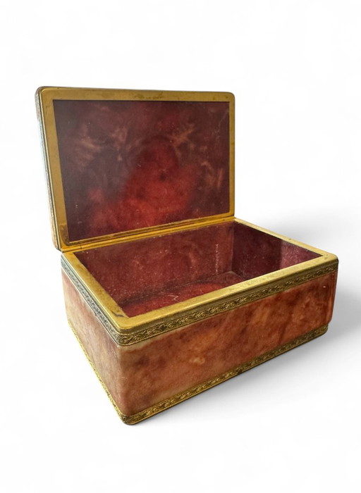 Boîte à bijoux en onyx des années 60