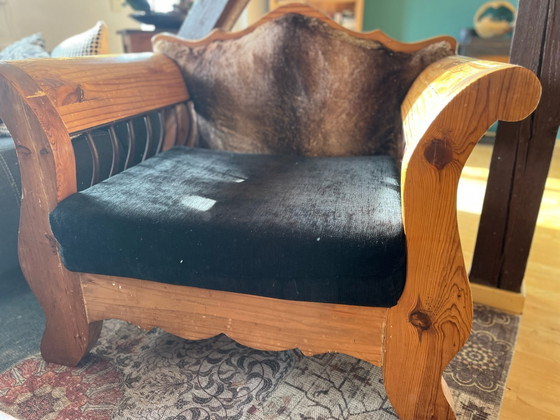 Vintage massieve Fauteuil – Anders, Leer (photo 2 of 5)