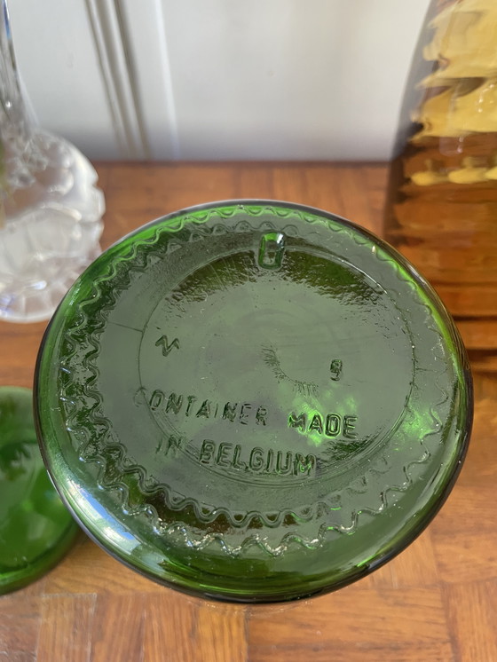 Image 1 of Juego de 3 frascos de boticario antiguos