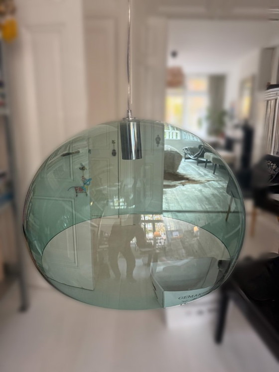 Image 1 of Lampada a sospensione Kartell FL/Y Ø52 verde salvia