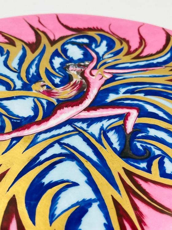 Image 1 of Piatto dell'artista firmato Marie-Rose Debut-Seurin