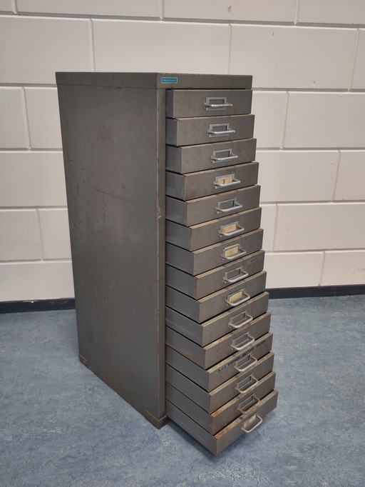 Vintage Industrial Metall Kommode