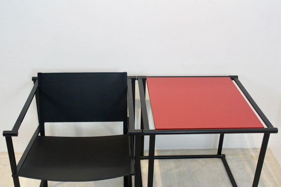 FM62 Cubic Tafel van Radboud van Beekum voor Pastoe, Koffietafelboeken, Hout, Metaal, Rood (foto 4 van 15)