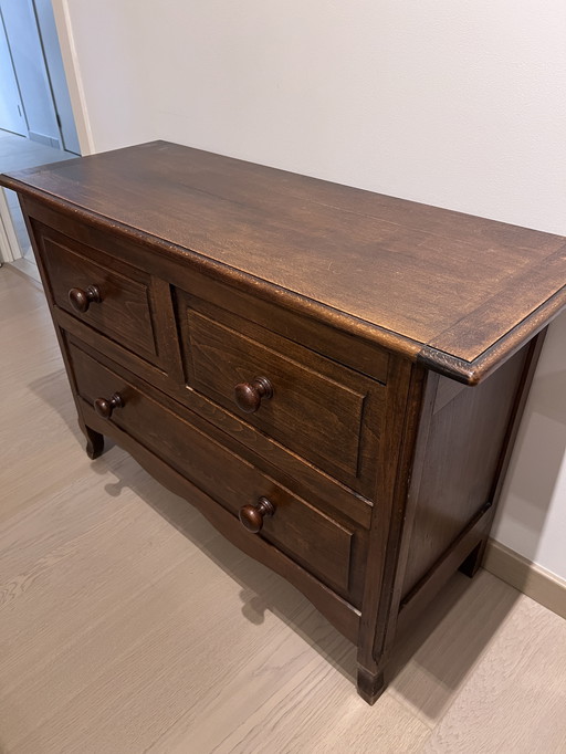 Country chest of drawers, wood