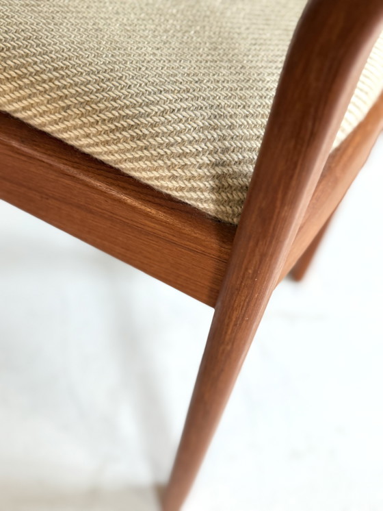 Image 1 of 6 chaises de salle à manger vintage Dyrlund, années 70. (Restaurées)