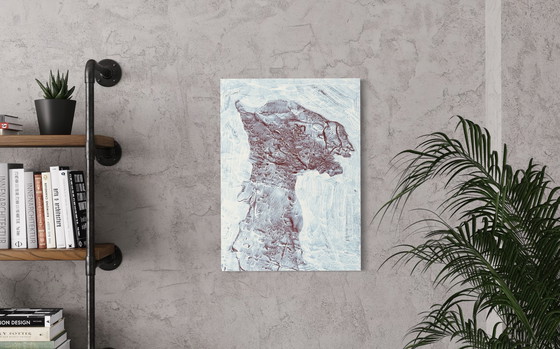 Image 1 of Robert Detheux - Quadro surrealista del 1978 - Il garante