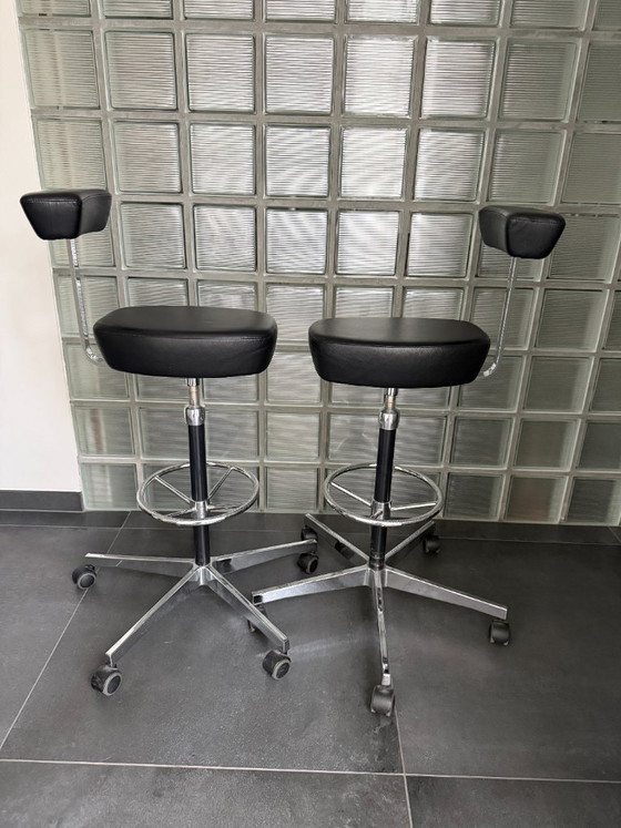 Vitra Perch Chair von George Nelson – Konferenzstuhl, Leather, Metal (photo 5 of 13)