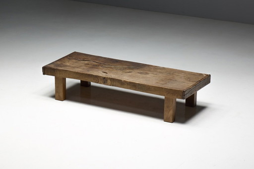 Low Farmhouse Coffee Table, France, Late 19th Century