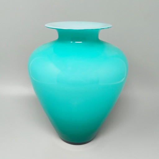 1970s Exquisite Murano Glass Aquamarine Vase by Ca' dei Vetrai – vazen (photo 2 of 7)