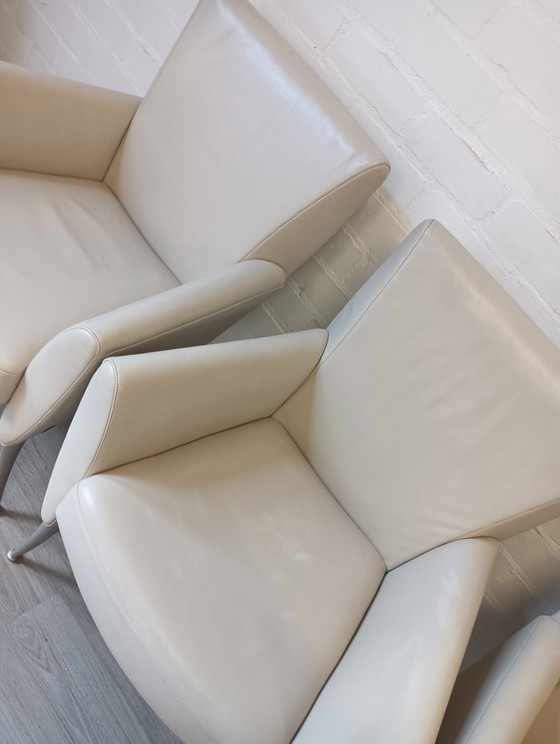 Image 1 of Rolf Benz, heavy leather chairs