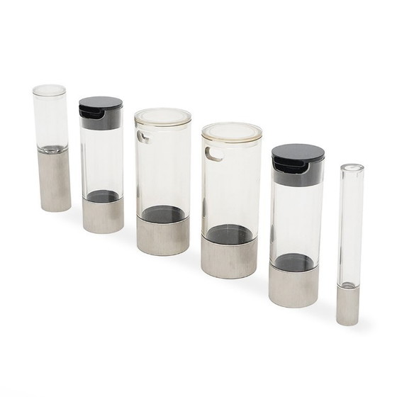 Image 1 of Juego de sal, pimienta, aceite, vinagre, queso y azúcar de Studio OPI para Cini y Nils, década de 1970