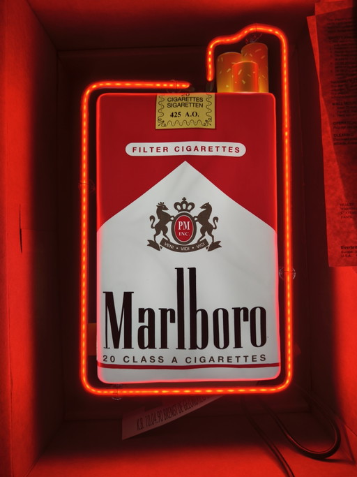 Marlboro Neon NOS – decoratieve objecten, Glass, Metal