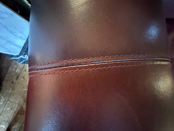 Image 1 of Art-Deco-Sofa mit Nackenstütze von Mol & Geurts aus Leder