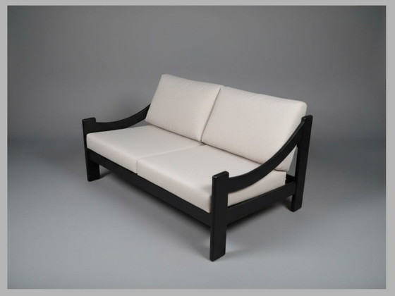 Image 1 of Vintage Scandinavian style two-seater sofa, reupholstered