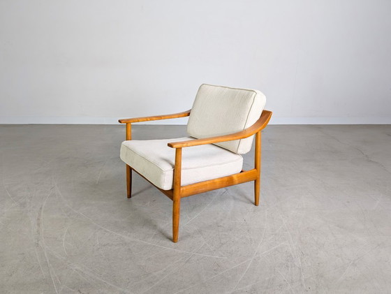 Image 1 of 2 fauteuils originaux en teck Wilhelm Knoll Walter Knoll, milieu du siècle