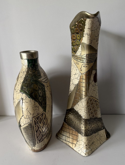 Alexander Kalifano vase & carafe