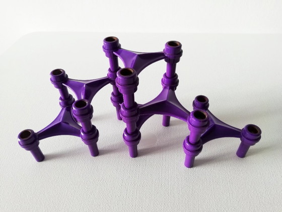 Image 1 of Set portacandele viola stile BMF Nagel