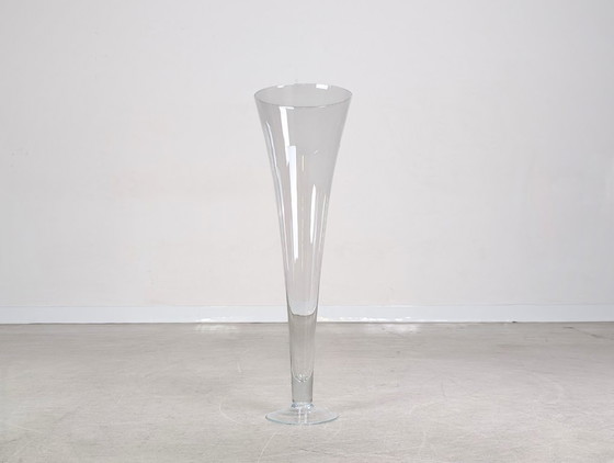 Image 1 of Designer floor vase, glass vase, 80cm, modern