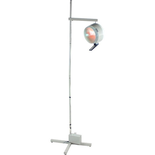 Vintage Metall Stehlampe Doktor, Tschechoslowakei 1950er Jahre