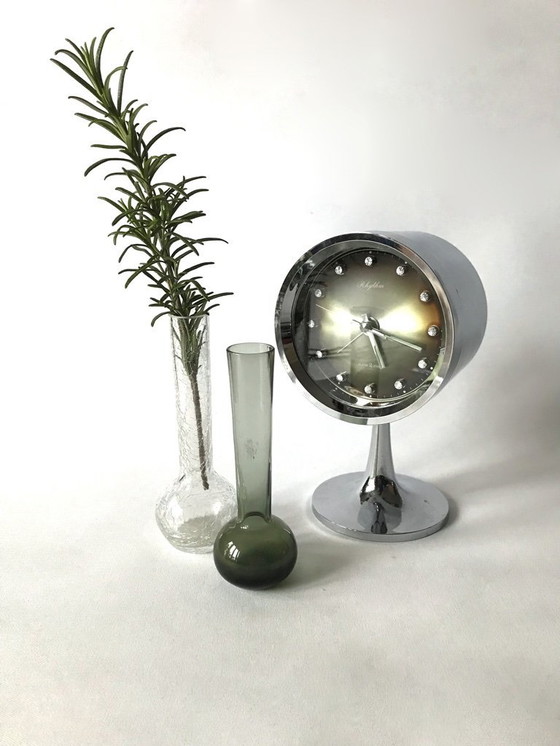 Image 1 of Paire de petits vases en verre vintage et charmants