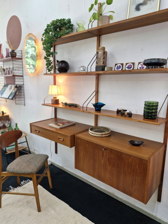 Vintage wall system Randers PS system Danish Furniture – Wall cabinet, Wood (photo 6 of 16)