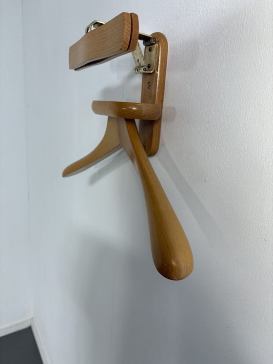 Vintage West-Germany Valet Wallracket – Kapstokken, Metal, Wood (photo 5 of 6)