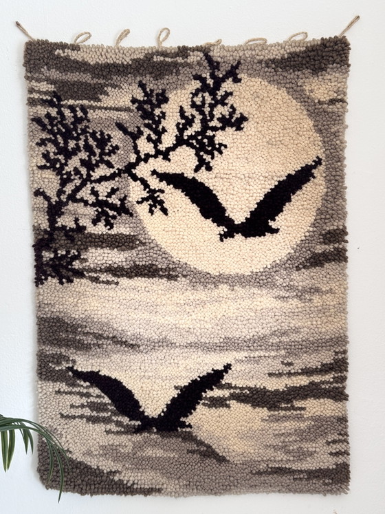Tapisserie Murale Vintage en Laine Années 70 – Décorations murales, Wool (photo 4 of 5)