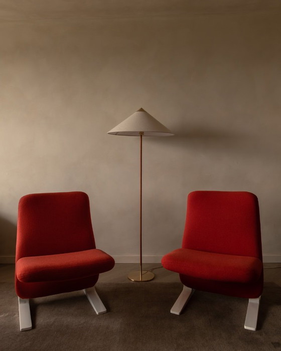 Image 1 of Set van 2 Pierre Paulin “Concorde” F780 loungestoelen voor Artifort – jaren 60