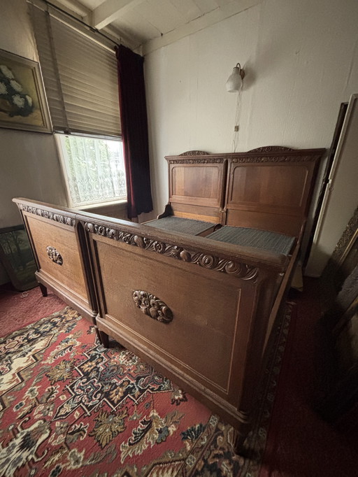 Antique wooden bed