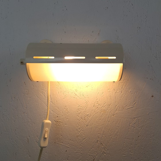 Image 1 of Vintage wall lamp Ikea Smyg bedside lamp metal/plastic white Maria Vinka